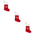 thumbnail image 2 of Cateissary Calcetines Decorativos Navideños De Tela - Comodidad Exquisita Y Suave Para Las Vacaciones Y Las Telas Son Suaves Grandes Rojo W Type1 NO1, 2 of 6