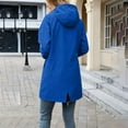 thumbnail image 6 of Ynynloco Women Waterproof Outdoor Hiking Raincoat Machine Washable Lined Rain Jacket Lightweight Hooded Jackets Trench Coats S-XXL, 6 of 8