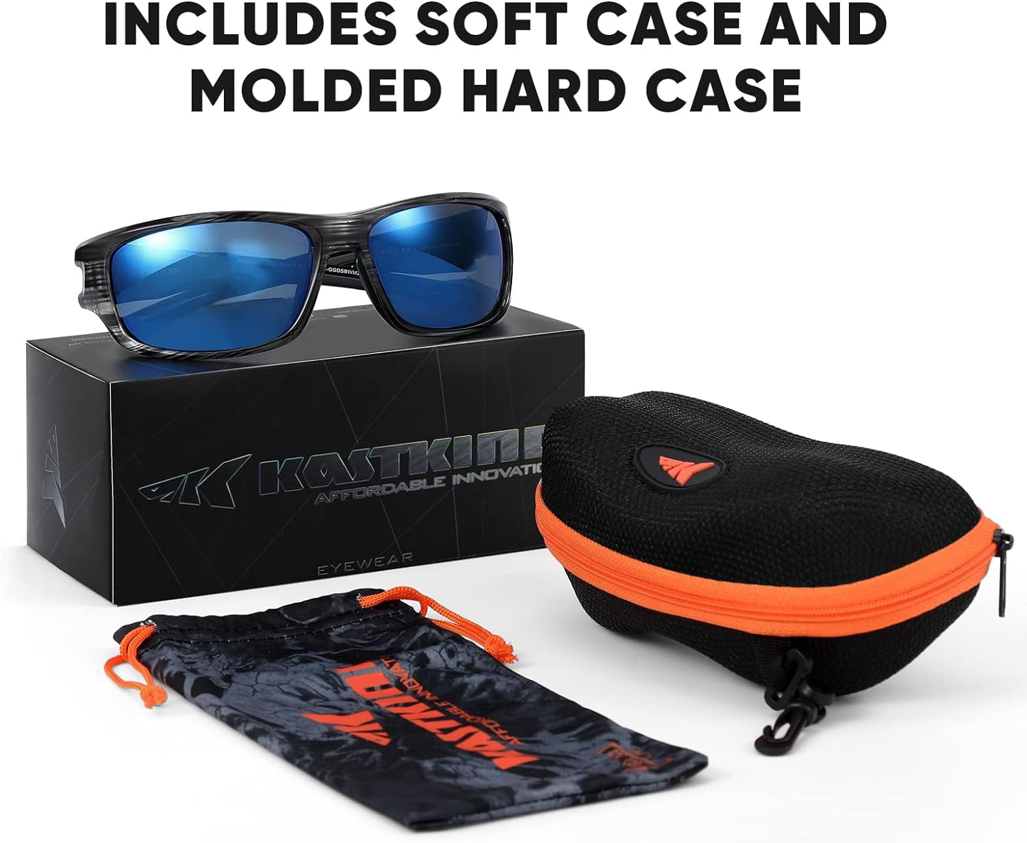 KastKing Ellijay Bifocal Polarized Sunglasses, Bi-Focal x1.5 x2.0 x2.5 Magnifications, Wrap Sport Reader Sunglasses