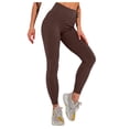 thumbnail image 2 of Leggings for Women Ribbed Fitness Seamless High Waist Tights Suitable Gym Running Soft Stretchy Yoga Pants, 2 of 5