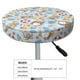 thumbnail image 4 of Balery Summer Time With Gnome Fundas de asiento para taburete de bar redondo de tela de terciopelo ajustables que protegen de arañazos y manchas para sillas de 14 a 17 pulgadas.-12 inch, 4 of 7
