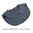 thumbnail image 5 of Cuello falso desmontable Alt Ropa Dickey suéter blusa media camisas para trajes de negocios ropa accesorios de ropa Black 2 Pack Eigraketly AP008266-04B, 5 of 5