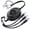 Black, variant on Bravoul 100W Multi Charging Cable 5 in 1 Retractable Fast Charging Cable with Type C/Lightning/Micro USB Ports for Multiple Devices (Pink)