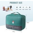 thumbnail image 4 of Empty First Aid Kit Travel Waterproof Medicine Bag Portable Medicine Large Capacity Medicine Kit First Aid Bag Storage Medical Box Box for Home Office Camping, 4 of 5
