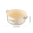 thumbnail image 3 of Vegetable Washer Bowl | Multifunctional Sink Colander Strainer Basket - Double Drainer, Over Sink Food Rinser, Fruit & Veggie Washing Container, Plastic, White Green, 25.6x10.5cm, 1Pc, 3 of 6