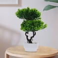 thumbnail image 4 of HOMEMAXS Guestgreeting Pine Bonsai Artificial Flower Adornments for Home Decor Plastic Small and Exquisite, 4 of 8