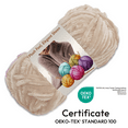 thumbnail image 2 of ComfiTime 6-Pack Velvet Yarn – Bulky #5, OEKO-TEX Certified, Soft Fluffy for Sweaters, Blankets, Scarves, Plush Toys & Home Décor, Crochet/Knitting/Amigurumi, 87.5 Yds/Skein, Machine Washable, Beige, 2 of 18