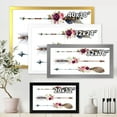 thumbnail image 4 of Designart 'Flowers and Ethnic Feathers On Native Arrows III' Bohemian & Eclectic Framed Art Print, 4 of 4