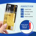 thumbnail image 3 of Transparent Waterproof Card Sleeves Protective Holders For Credit ID Bank Cards 5PCS, 3 of 7