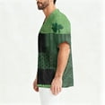 thumbnail image 4 of Fgvctg Mens St. Patrick's Day Scrub Tops Casual Short Sleeve Cute Shamrock Clover Print Scrubs Tops Loose V Neck Work Shirt Scrub Workwear Nurse Uniform Medical T Shirts with Pocket Turquoise 4XL, 4 of 6