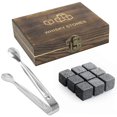 thumbnail image 3 of Whiskey Stones Gift Set 9PC Whiskey Stones in Luxury Wooden Gift Box, 3 of 4