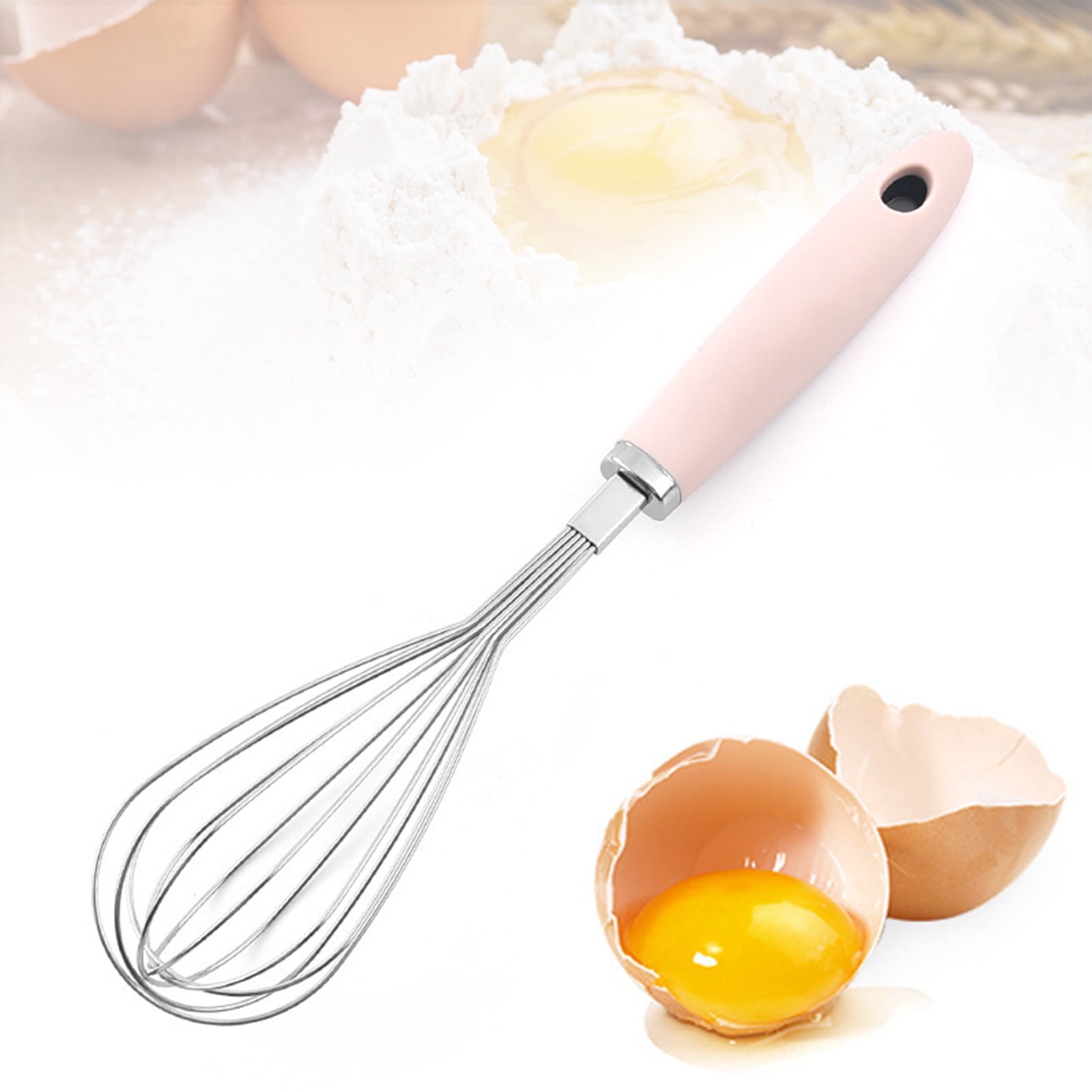 Travelwant Stainless Steel Balloon Wire Whisk, Heavy Duty Metal Whisks for  Cooking, Hand Mixing Kitchen Tool, Egg Beater, For Stirring, Blending,  Baking, Comfortable Long Handle 