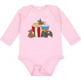 thumbnail image 3 of Inktastic Movie Loving Bats with Popcorn and Soda Boys or Girls Long Sleeve Baby Bodysuit, 3 of 5