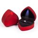 thumbnail image 1 of Caja de anillo LED roja para propuesta, boda, compromiso, cumpleaños, caja de regalo de joyería con anillo LED de diseño en forma de corazón de lujo con luz, 1 of 5