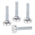 thumbnail image 1 of Uxcell 4Pcs Furniture Leveling Feet, 3/8"-16 x 1.3" x 1" Adjustable Metal Furniture Feet Levelers, Non-Slip Screw in Threaded Table Leg Levelers for Sofa, Chair, Cabinet, Table, 1 of 7