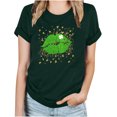 thumbnail image 2 of T-Shirt de la Saint-Patrick pour Femmes Mode Saint-Patrick Imprimé Col Rond Manches Courtes T-Shirt Décontracté Haut T-Shirts de la Saint-Patrick pour Femmes, 2 of 4