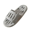thumbnail image 5 of Breathable Gray PVC Slides for Men and Women, Waterproof Perforated Unisex House Slippers with Arch Support, Indoor Outdoor Pool Gym Slides (Size 40-44),Size 42, 5 of 5