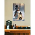 thumbnail image 5 of Snowman with Light Retro Aluminum Sign, 12x16 Inches, Cozy Christmas Lighting Decor for Winter Lovers, Perfect for Living Rooms and Holiday Spaces, 5 of 8