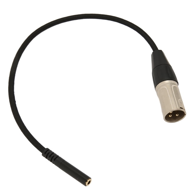 1/8 Inch To XLR Adapter Cable, Low Loss Prevent Interference Noiseless Female To Male 3.5mm Stereo Mini Jack To XLR Cord for Guitar