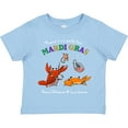 thumbnail image 3 of Inktastic There's No Party Like Mardi Gras with Partying Seafood Boys or Girls Toddler T-Shirt, 3 of 5