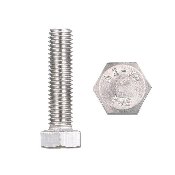 Tornillo hexagonal exterior de acero inoxidable DIN933 304 Carevas Tornillo