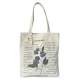thumbnail image 1 of Bolsa de mano de lona con estampado de letras de plantas Vintage para mujer Ndcxsfigh Para Estrenar, 1 of 8