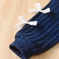 thumbnail image 5 of hengsof Girls Trendy Two Piece Athletic Wear Long Sleeve Crewneck Sweater and Tapered Jogger Pants with Bow Accent for Ages 5 to 14 Years, 5 of 7