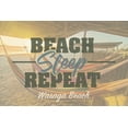 thumbnail image 3 of Wasaga Beach, Ontario, Canada, Beach, Sleep, Repeat, Hammocks on Beach (100% Cotton Canvas Reusable Tote Bag), 3 of 3