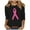 Black, variant on Alkepwun Womens Breast Cancer Awareness T Shirts Breast Cancer Support Squad Shirt 3/4 Sleeve Tops Pink Ribbon Graphic Tees