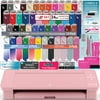 Silhouette America 4 Pink Bundle with 4 Rolls of Vinyl, 8 Sheets of Printable Vinyl, Vinyl Starter Kit, 24 Pack of Pens, CrafterCuts Tool Kit, 110 Studio Designs, Access to Guides, Tutorials, Classes