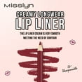 thumbnail image 5 of Misslyn 3PCS Smooth Lip Liner with Matte Effect, Long-lasting Shaping Makeup Lipliner Pencil, #04 #05 #24, 5 of 15