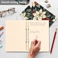 thumbnail image 4 of FORMRS 1-Subject Spiral Notebook 8" x 5" College Ruled 60 Refillable Sheet A5 Hard Cover, 2 Pack, White Christmas Leaves, 4 of 7