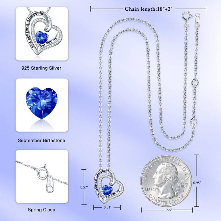 TINGN Love Heart Pendant Necklace for Women 925 Sterling