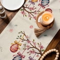 thumbnail image 3 of Spring Gnomes Easter Table Runner 108 Inches, Colorful Eggs Tree Floral Botanical Bed Runner Dresser Scarves Tabletop for Indoor Outdoor Parties/Ceremony/Banquet, 13"x 108", 3 of 8