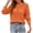 Orange, variant on IROINNID Deals Long Sleeve Pullover Shirt for Women Comfy Knitted Stripe Hollow Out Round Neck Tops,Black