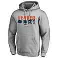 thumbnail image 2 of Men's Ash Denver Broncos Iconic Collection Fade Out Pullover Hoodie, 2 of 3