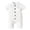 B10-White, variant on Glisme Newborn Onesie For Boys 0-3 Months Crewneck Full Snap Down Front Romper Short Sleeve Solid Color Jumpsuit Soft Clothes Army Green