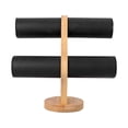 thumbnail image 1 of EeaseCA Double Layer Bracelet Rack Double Layer Display Rack Jewelry Bracelet Display Rack (Black), 1 of 8