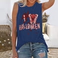 thumbnail image 2 of Camiseta sin mangas de Halloween para mujer, camiseta sin mangas con estampado gráfico divertido de playa de verano para adultos, blusa Fridja  gh1016, 2 of 6