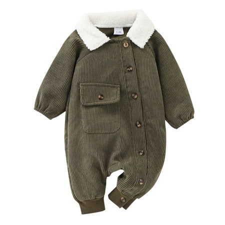 

Plaid Baby Boy Clothes Boys Girls Long Sleeve Solid Romper Jumpsuit Clothes