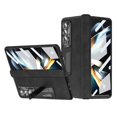 thumbnail image 1 of SaniMore for Galaxy Z Fold 3 5G Case, [Full Cover Dual-Hinge Protection] Shockproof Protective Phone Case with Screen Protector & Magnetic Kickstand for Samsung Z Fold 3, Black, 1 of 8