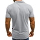 thumbnail image 4 of TRKIYQC Camiseta de Manga Corta para Hombres Patchwork Cuello Vuelto Cremallera Muscle Fitness Tops Verano Deportes Casual Slim Fit Camisas TRKIYQC  moda, 4 of 6