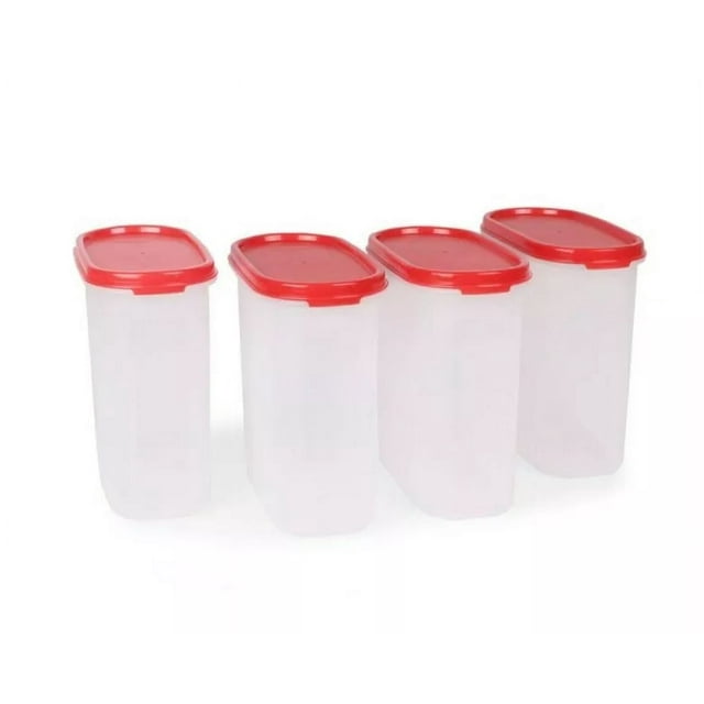 Tupperware Set of 4 Modular Mates Oval 2.3 Litre Chille Dry Storage Multipurpose Containers Box