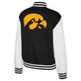 thumbnail image 3 of Women's Colosseum Black Iowa Hawkeyes French Baguette Full Snap Fleece Jacket, 3 of 3