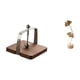 thumbnail image 1 of Servilletero de cafetería, dispensador de pañuelos, organizador con base de madera, escultura de hoja, estatua de metal, figurita artesanal, adorno cr, 1 of 8