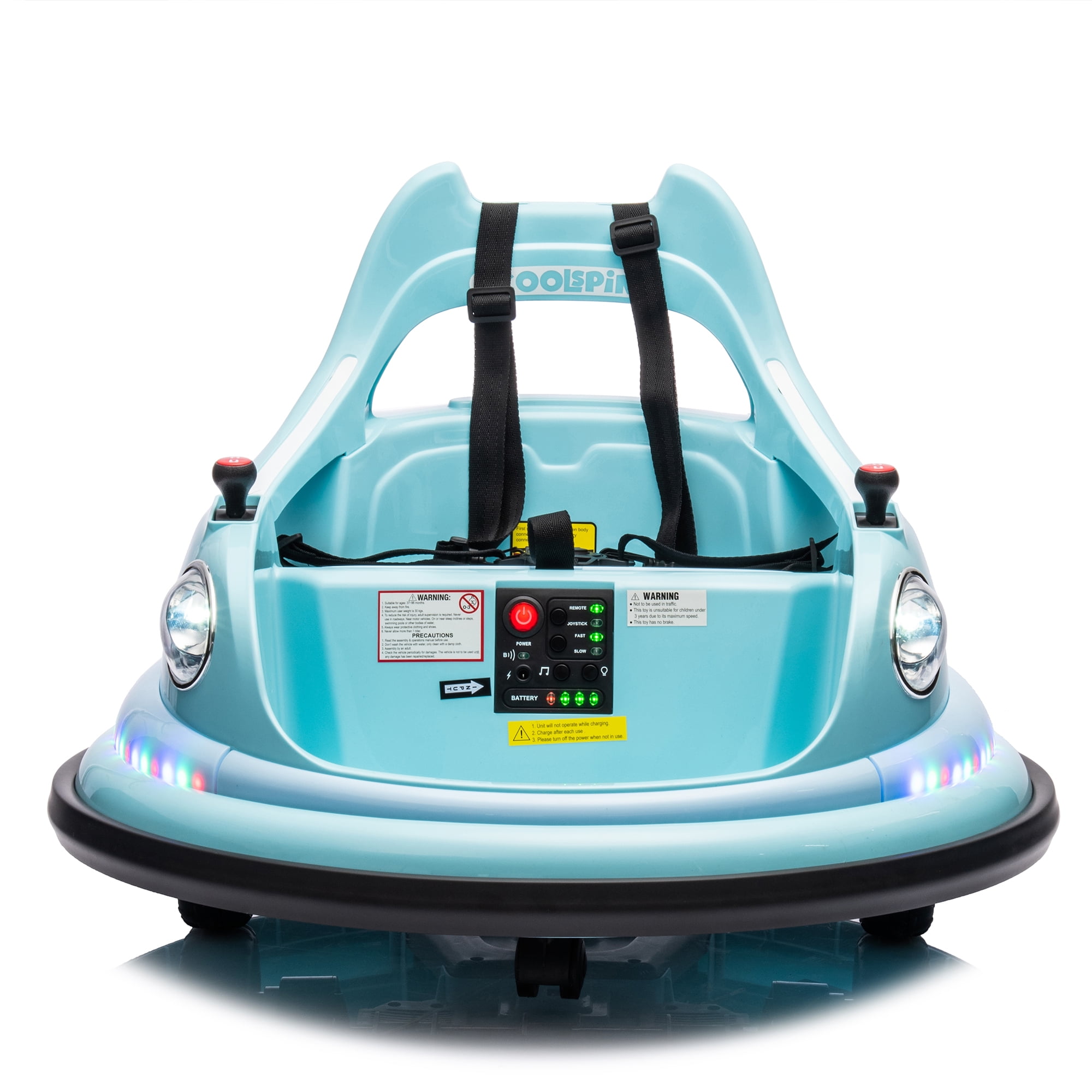 CIPACHO 12V Electric Ride On Bumper Car for Kids and Toddlers 1.5-5 Years Old, Baby Bumping Toy Gifts with Remote Control, 360 Degree Spin, Blue CIPACHO 12V Electric Ride On Bumper Car for Kids and Toddlers 1.5-5 Years Old, Baby Bumping Toy Gifts with Remote Control, 360 Degree Spin, Blue