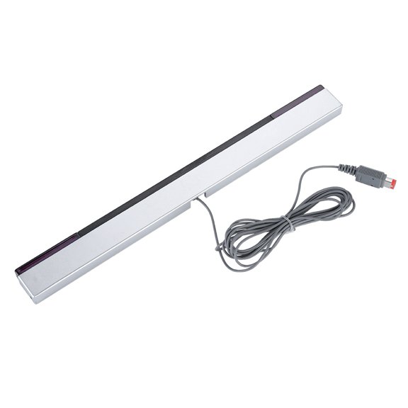 Barra de sensor de señal de rayos infrarrojos IR con receptor cableado y soporte para consola Nintendo WII