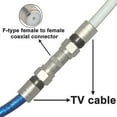 thumbnail image 4 of F-type Rf Coaxial Connectors Rg6 Adapter F Female To F Female Antenna Connector Female To Female Coaxial Connector F Type Jack (hole) Cable Connector, 4 of 5