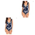 thumbnail image 4 of Soidarity Traje de baño ajustado con volantes sexy para mujer Traje de baño con cuello en V profundo Ahueca hacia fuera sin espalda Ropa de baño Type1 NO1 Soidarity CBP582097, 4 of 6