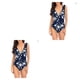 thumbnail image 2 of Eigraketly Traje de baño ajustado con volantes sexy para mujer Traje de baño con cuello en V profundo Ahueca hacia fuera sin espalda Ropa de baño Type1 NO1 Eigraketly CBP582097, 2 of 6